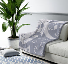 Load image into Gallery viewer, Arabic Alphabet Plush Blanket