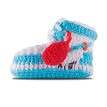 Load image into Gallery viewer, J-1 "AIR" Crochet Shoes Baby Blue