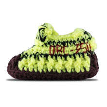 Load image into Gallery viewer, Icy Yellow Crochet Baby Shoes