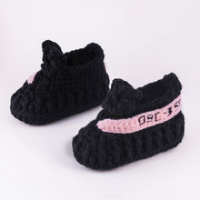 Load image into Gallery viewer, Copper Crochet Baby Shoes
