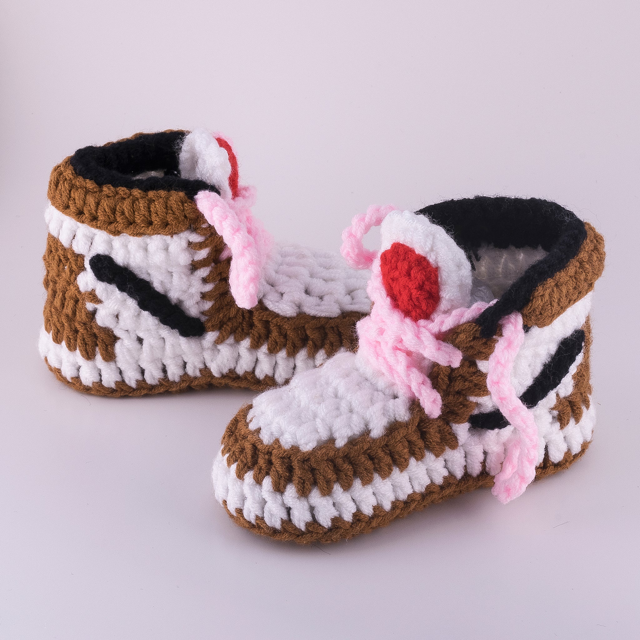 J-1 Crochet Baby Shoes Mocha – DiaperBookClub