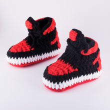Load image into Gallery viewer, J-1 Crochet Baby Shoes Red

