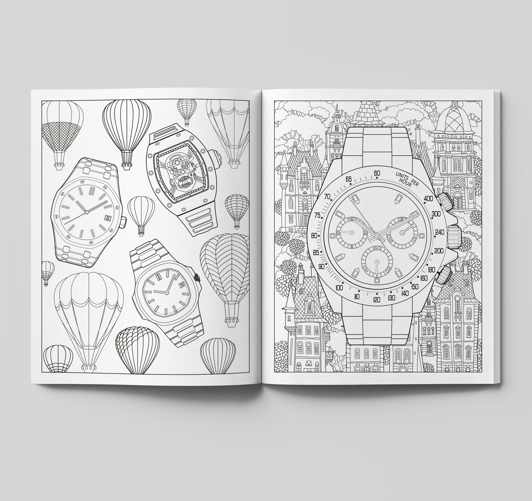 Collectors Coloring The Watch Collector's Coloring Book – DiaperBookClub